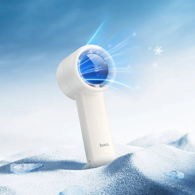Hoco HX63 – Portable Handheld Fan with LED Display & 5 Speeds