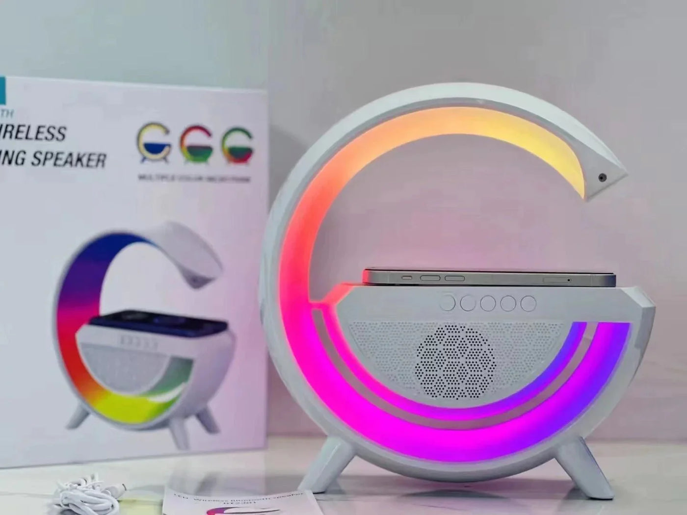 LED Wireless Charging Speaker – BT2301 Big G
