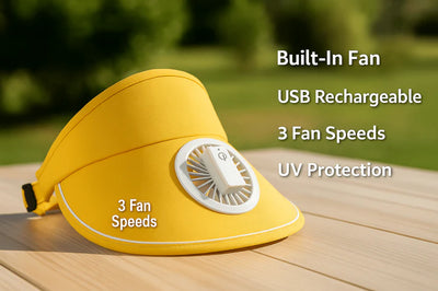 Mini Sun Fan Hat – Cooling Hat with Built-in Portable Fan
